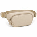 Gürteltasche 25 x 15 x 7 cm aus Polyester Beige mit verstellbarem Gurt