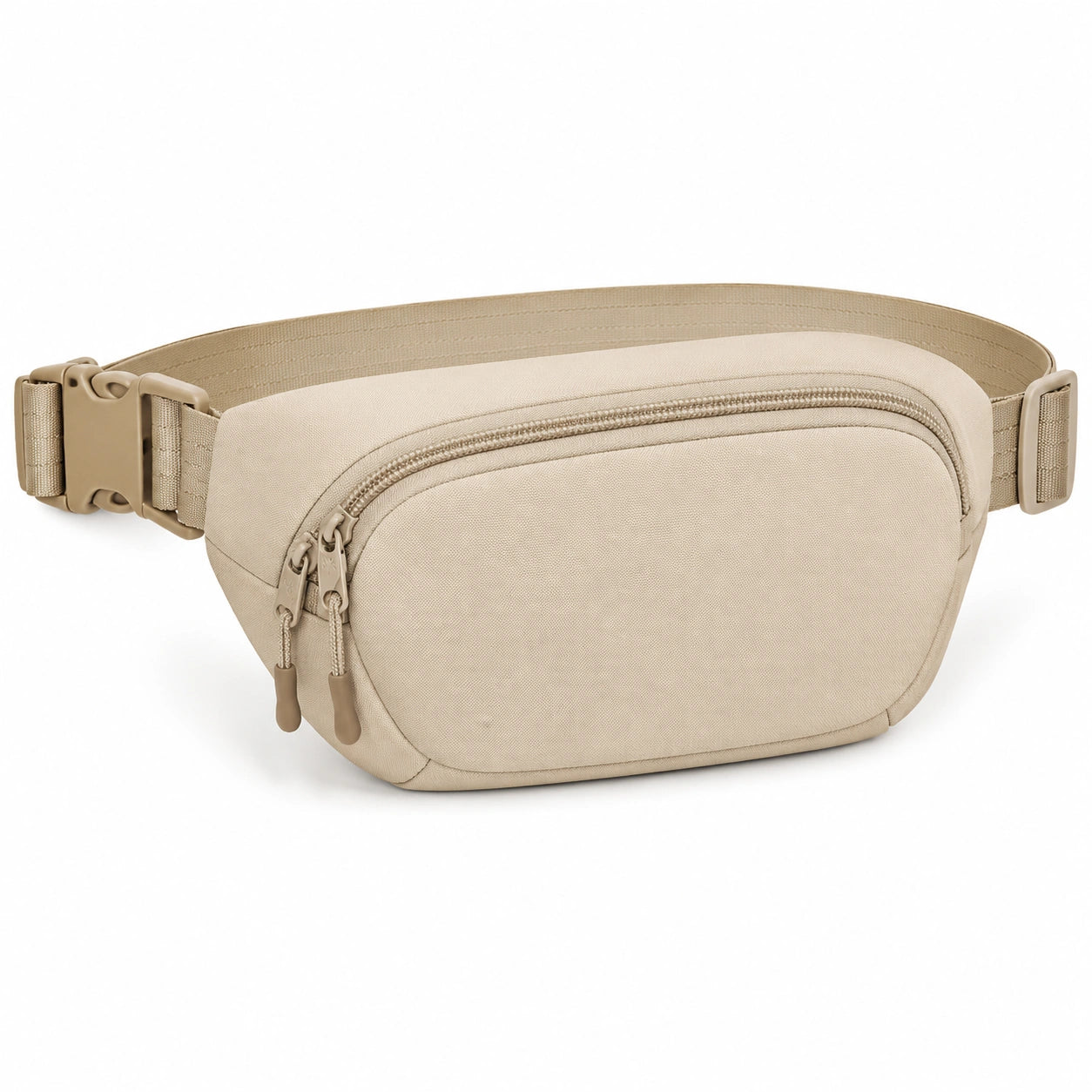 Gürteltasche 25 x 15 x 7 cm aus Polyester Beige mit verstellbarem Gurt