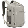 Rucksack 32 x 18 x 48 cm Grau aus Textilgewebe mit Mehrfachfächern