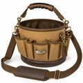 Werkzeugtasche 30 cm x 25 cm aus Textilgewebe in Beige Braun mit Schultergurt